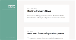 Desktop Screenshot of boating-industry.com