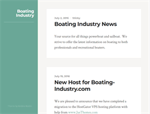 Tablet Screenshot of boating-industry.com